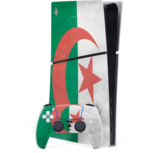 Algeria Flag Distressed PlayStation PS5 Skins